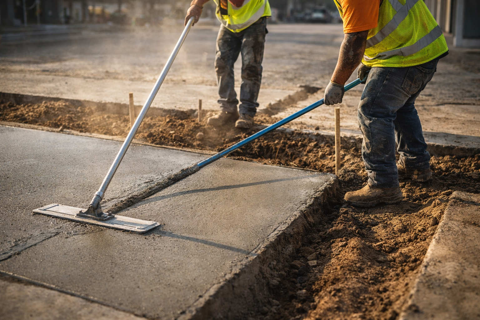 Concrete patching and finishing service